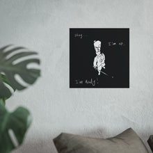 Load image into Gallery viewer, Fine Art Poster — "Mo’s Resolve" Minimalist Black & White Wall Art