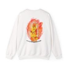 Load image into Gallery viewer, Crewneck Sweatshirt — Hand-Drawn Flaming Mo (everythingmo.com)