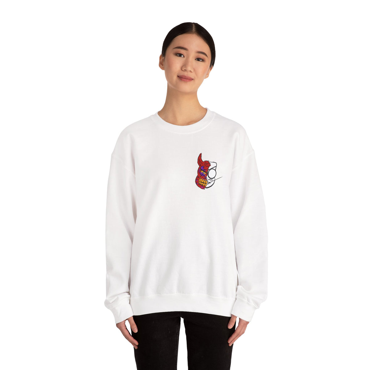 Crewneck Sweatshirt — Hand-Drawn Flaming Mo (everythingmo.com)