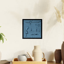Load image into Gallery viewer, Blue Gridroom Art Poster — Surreal Minimalist Photo Art Print