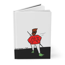 Load image into Gallery viewer, Hardcover Journal — Minimalist Cartoon Knight Illustration Notebook