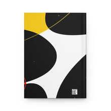 Load image into Gallery viewer, Space Sketch Hardcover Journal — Night Sky Doodles &amp; Gold Accent Notebook
