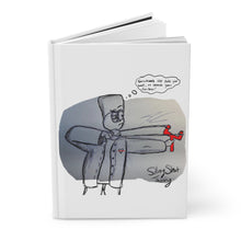 Load image into Gallery viewer, Hand-Drawn Slingshot Theory Hardcover Journal — Quirky Sketch Notebook for Creatives &amp; Gift-Givers
